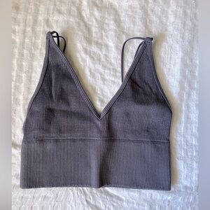 Gilly Hicks Ribbed Bandeau - Gray